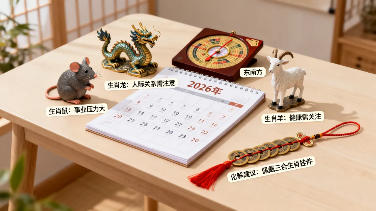 2026年不顺的属相有哪些,哪些生肖需要提前化解避雷? 2026年不顺的属相有哪些,哪些生肖需要提前化解避雷?