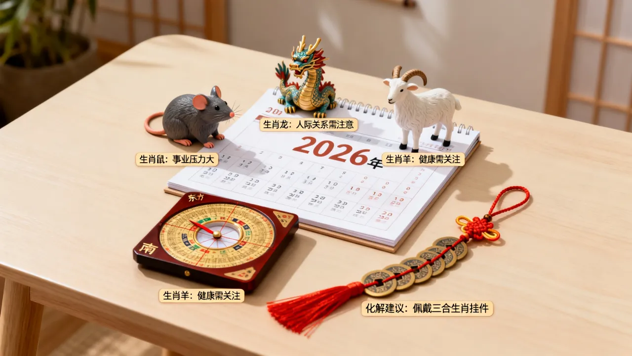 2026年不顺的属相有哪些,哪些生肖需要提前化解避雷? 2026年不顺的属相有哪些,哪些生肖需要提前化解避雷?