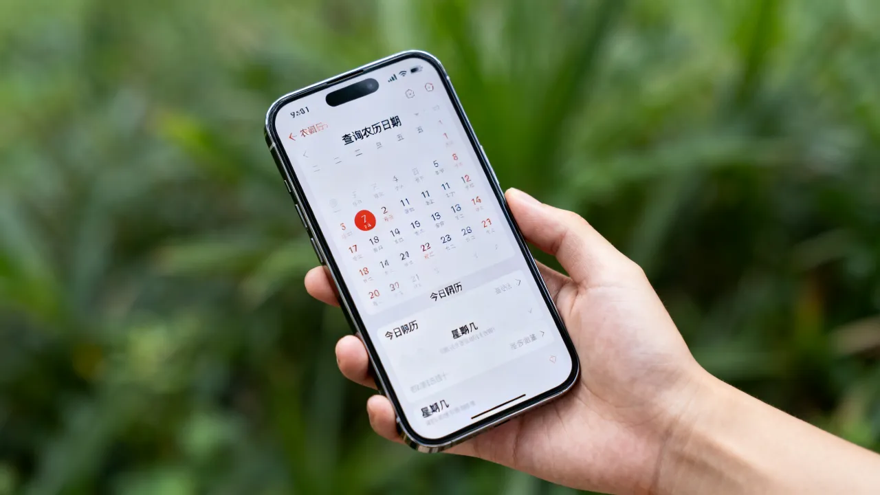今天阴历几号星期几，怎么查农历对应日期？