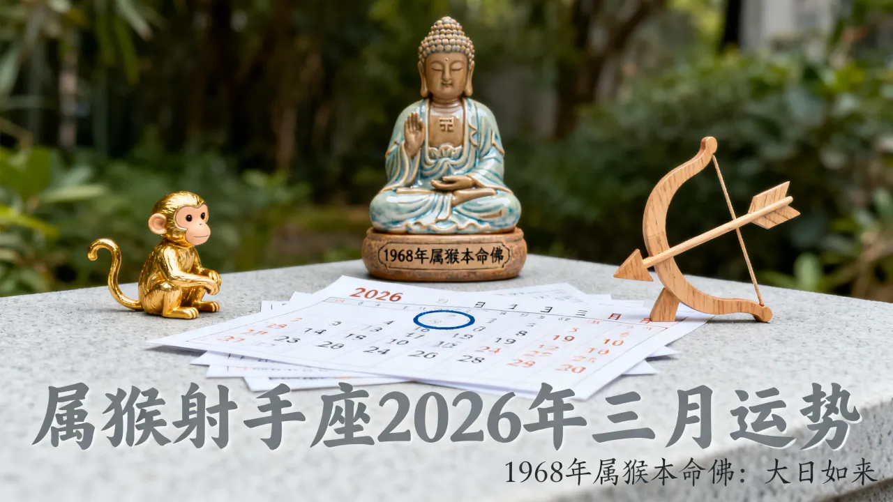 属猴射手座2026年三月运势如何,1968年属猴本命佛是哪尊 属猴射手座2026年三月运势如何,1968年属猴本命佛是哪尊