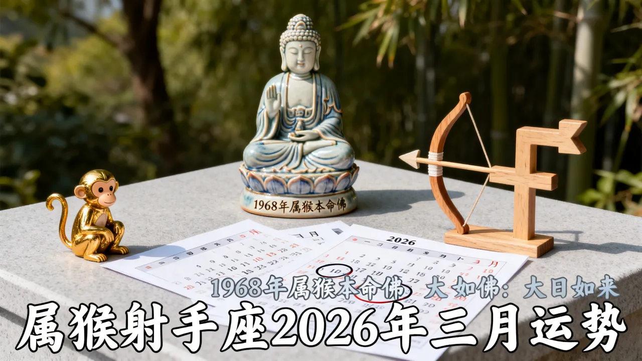 属猴射手座2026年三月运势如何,1968年属猴本命佛是哪尊 属猴射手座2026年三月运势如何,1968年属猴本命佛是哪尊
