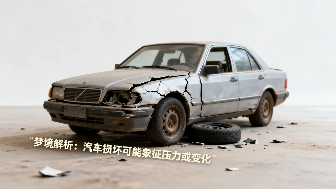 梦到车子烂了有何寓意，梦见汽车损坏预示什么预兆