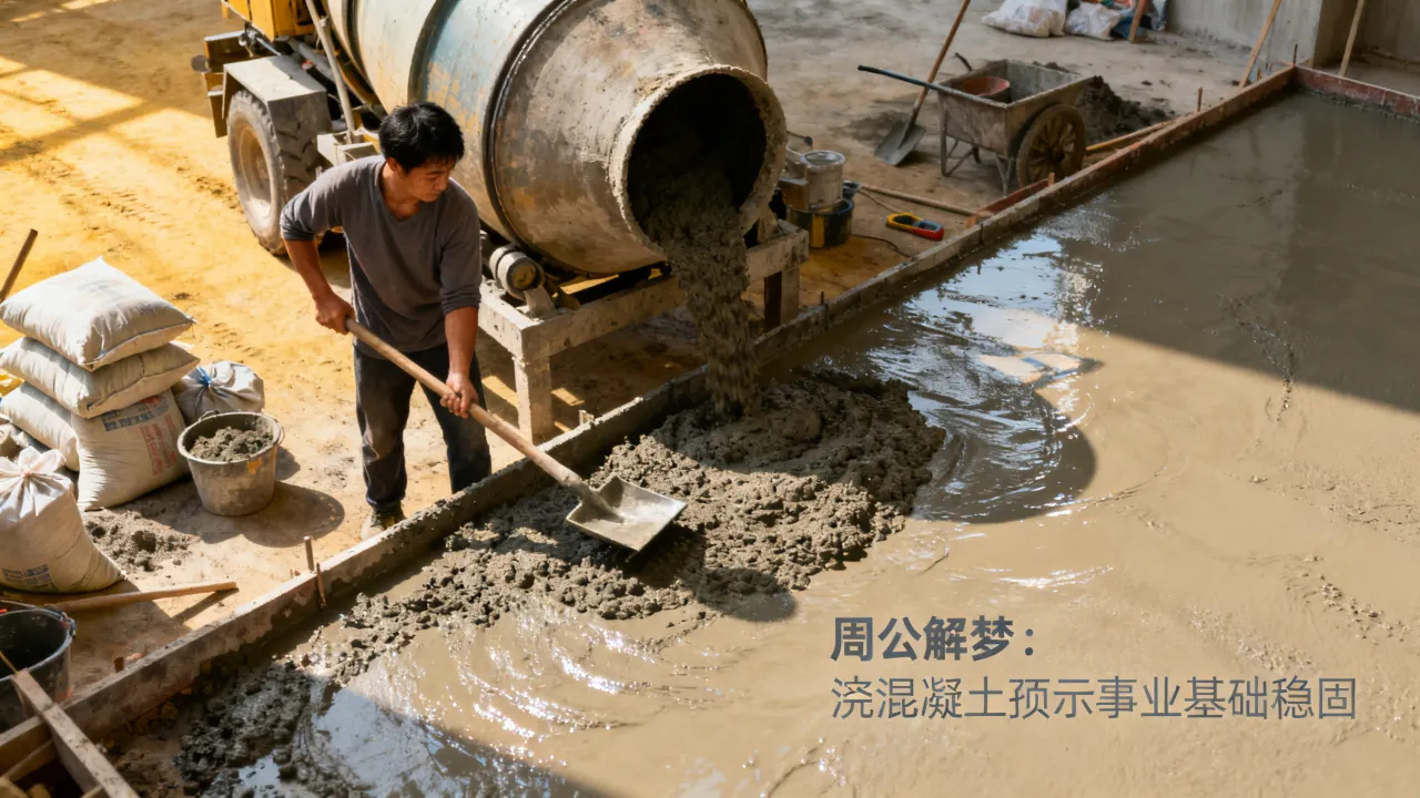 梦见浇混凝土预示了什么,周公解梦有何征兆 梦见浇混凝土预示了什么,周公解梦有何征兆
