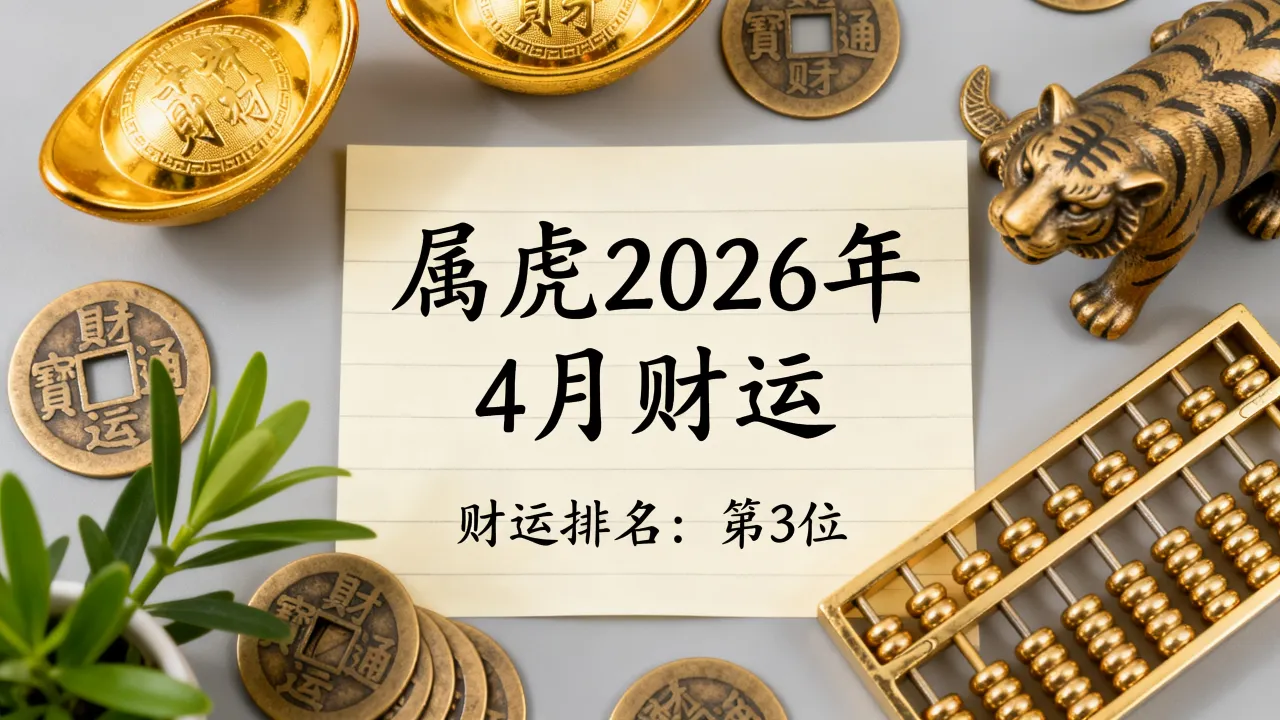 属虎2026年4月份财运如何,属虎2026年财运排名第几? 属虎2026年4月份财运如何,属虎2026年财运排名第几?