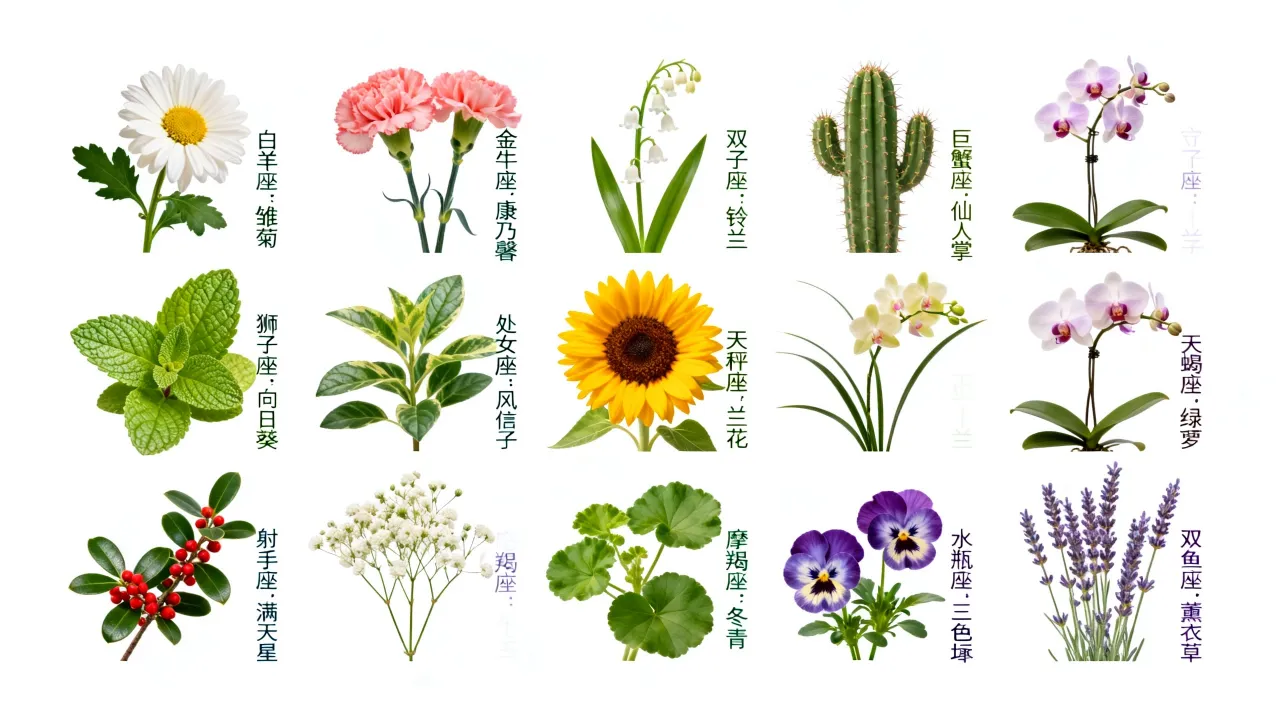 十二星座守护植物是什么?养哪种最旺你运势? 十二星座守护植物是什么?养哪种最旺你运势?