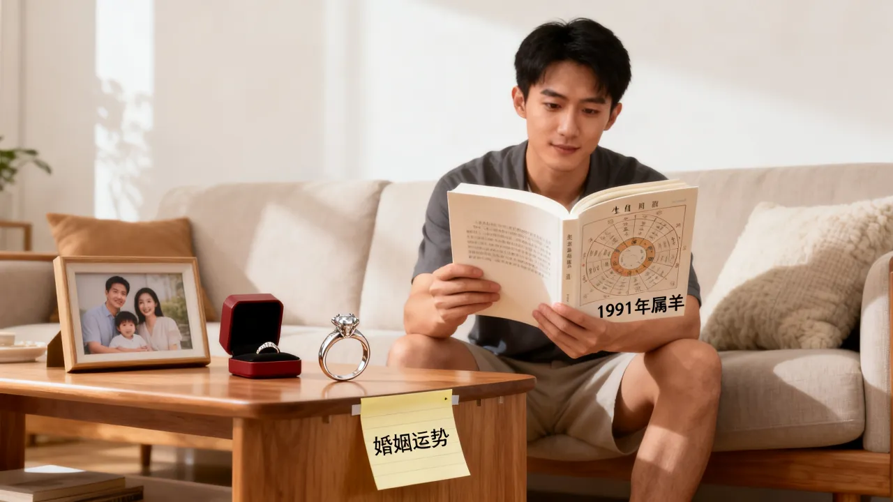 阴历1991年男生是什么命，属羊男一生婚姻幸福吗