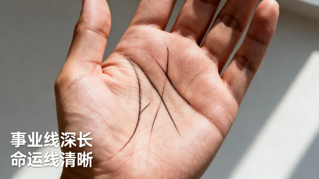 事业线命运线怎么看,手相事业线深长命运线清晰代表什么 事业线命运线怎么看,手相事业线深长命运线清晰代表什么