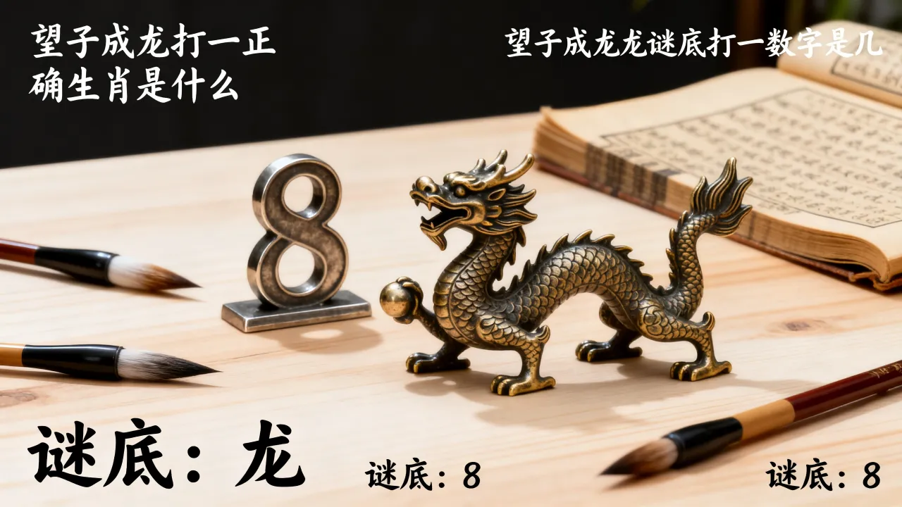 望子成龙打一正确生肖是什么，望子成龙谜底打一数字是几