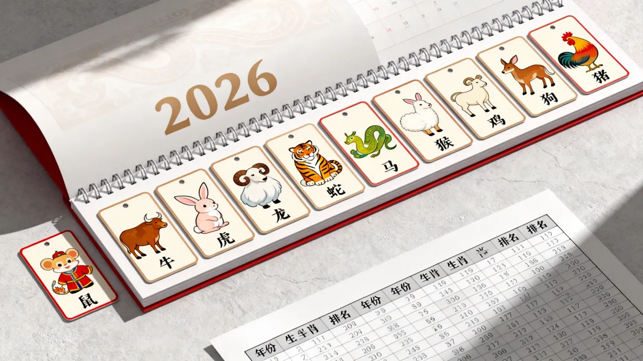 2026年属什么生肖怎么查询，十二生肖属相排名查询