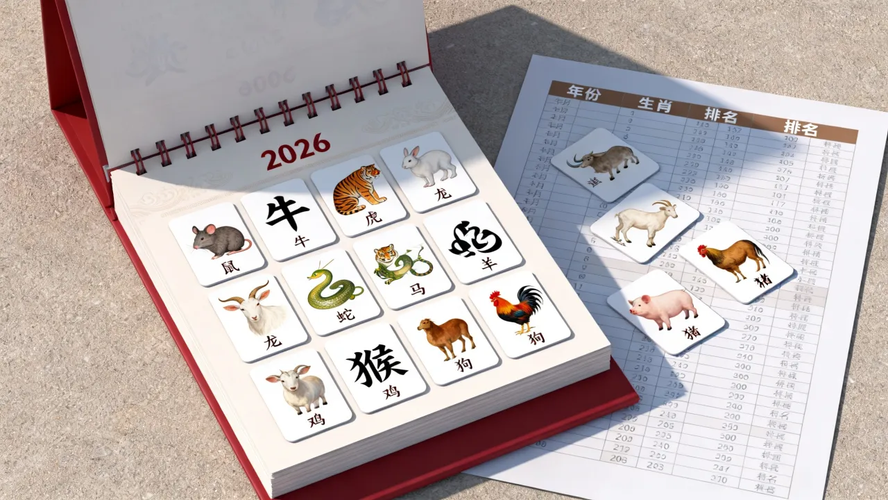 2026年属什么生肖怎么查询，十二生肖属相排名查询
