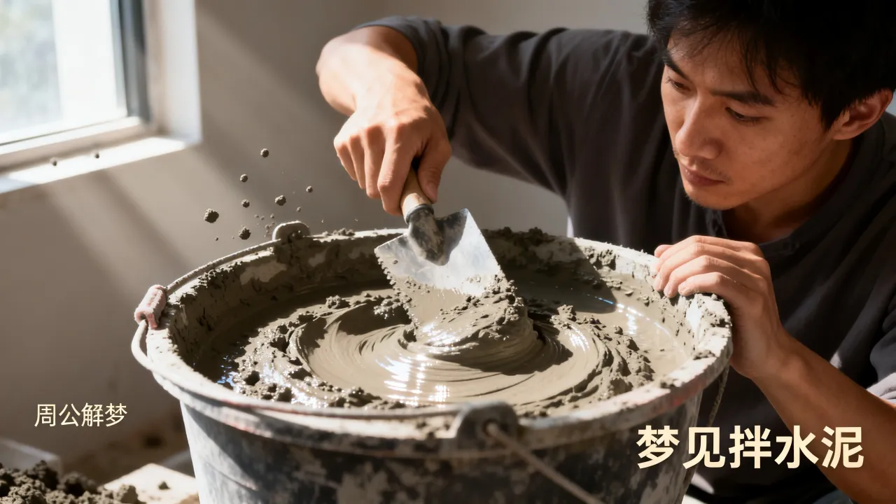 梦见拌水泥什么预兆,周公解梦梦见拌水泥好不好 梦见拌水泥什么预兆,周公解梦梦见拌水泥好不好