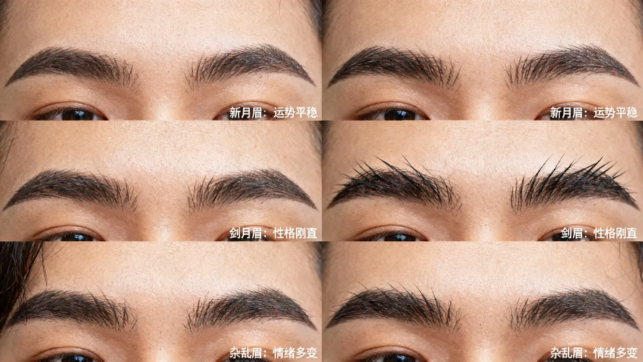 眉毛怎么看吉凶图片,眉毛看相图解大全准确吗? 眉毛怎么看吉凶图片,眉毛看相图解大全准确吗?