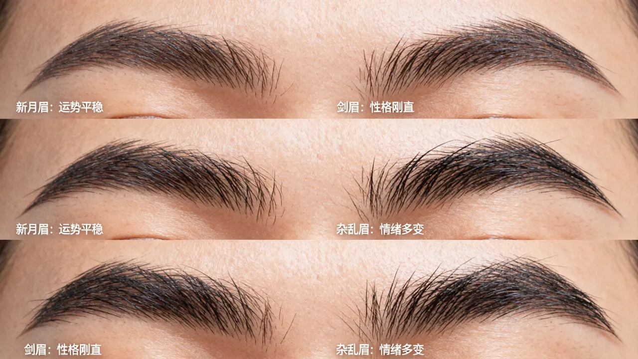 眉毛怎么看吉凶图片,眉毛看相图解大全准确吗? 眉毛怎么看吉凶图片,眉毛看相图解大全准确吗?