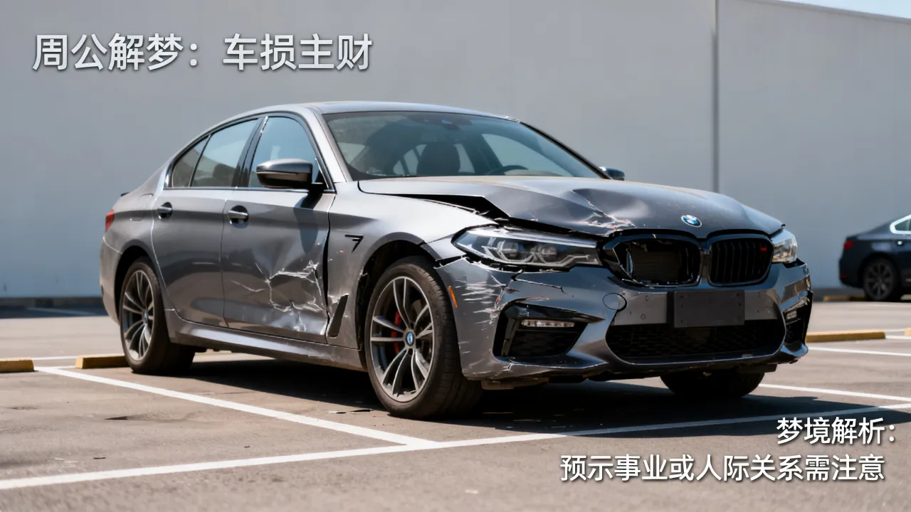 梦到车子被撞坏了意味什么，周公解梦是什么预兆？