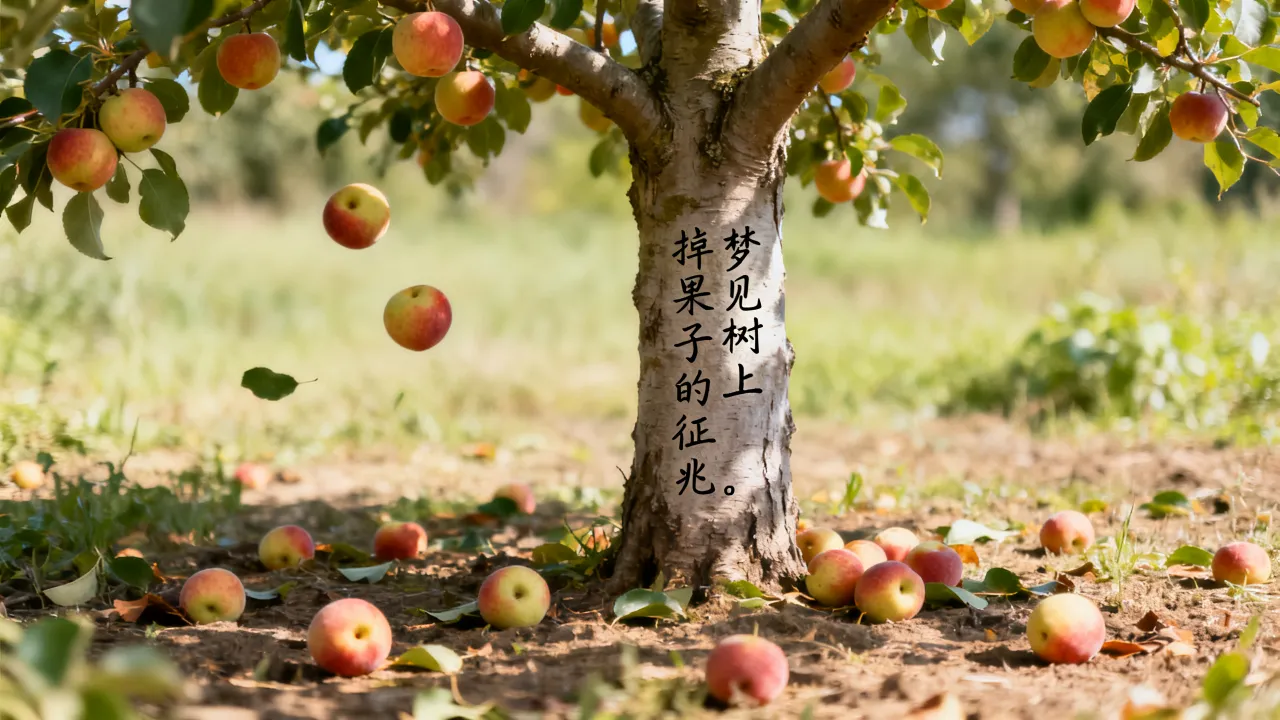 梦见树上掉下是什么征兆，梦见树上掉下果子意味着什么