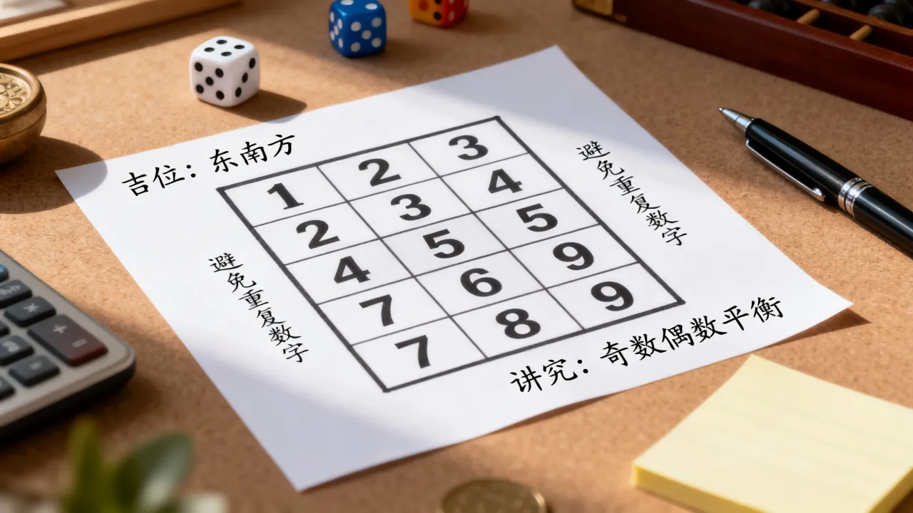 九宫选号图怎么看吉凶，选号时有哪些禁忌和讲究？