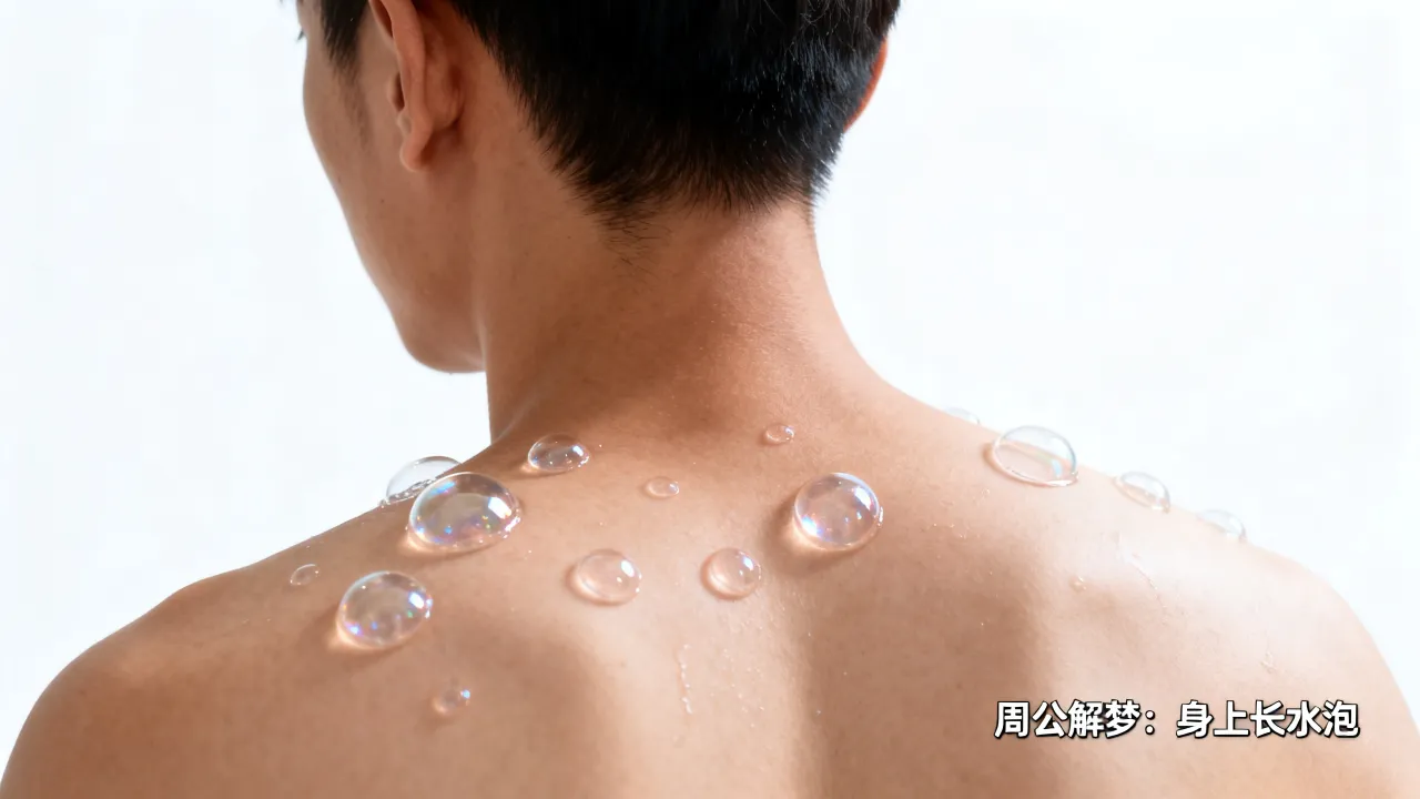梦到身上有水泡有什么预兆，周公解梦梦见身上长水泡预示什么