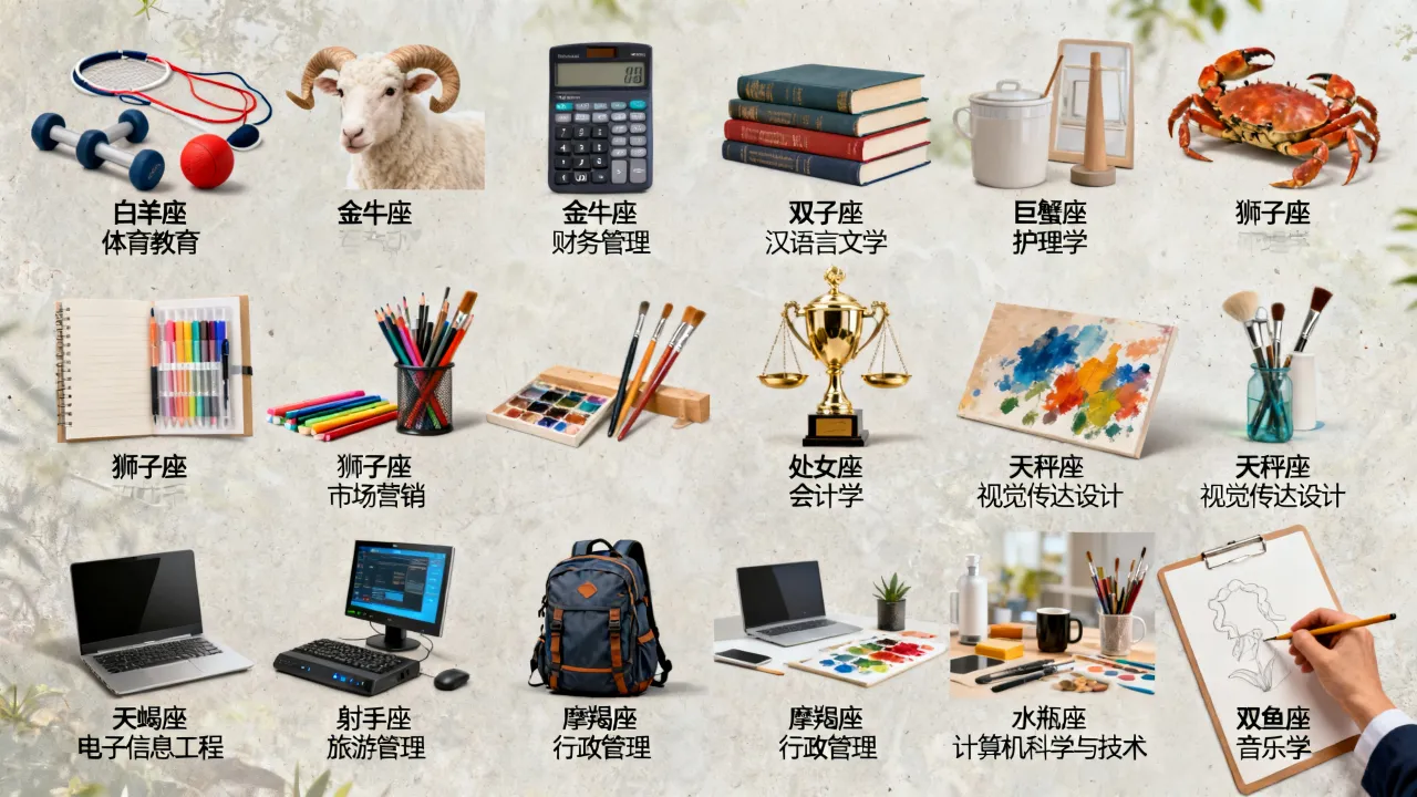 十二星座适合什么大学专业?十二星座对应什么专业好? 十二星座适合什么大学专业?十二星座对应什么专业好?