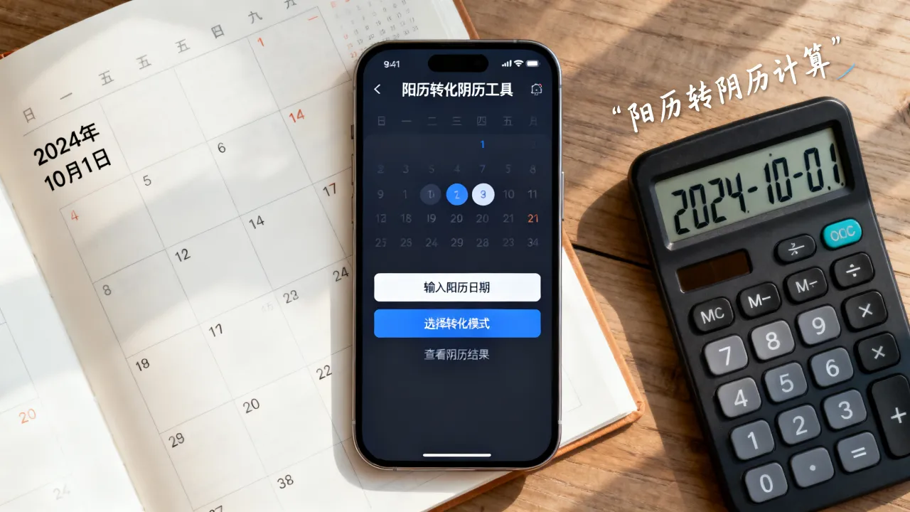 阳历转化阴历工具怎么用？阳历转阴历怎么算。