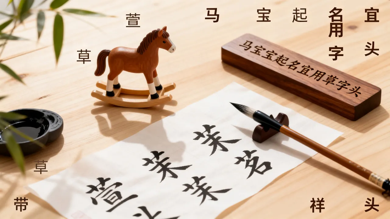 马宝宝起名用什么偏旁?带草字头的吉祥字有哪些? 马宝宝起名用什么偏旁?带草字头的吉祥字有哪些?