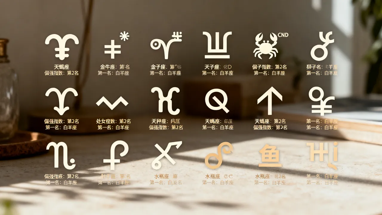 十二星座谁最倔强?天蝎座倔强指数排第几,第一名让人意外 十二星座谁最倔强?天蝎座倔强指数排第几,第一名让人意外