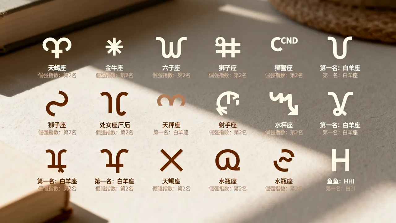 十二星座谁最倔强?天蝎座倔强指数排第几,第一名让人意外 十二星座谁最倔强?天蝎座倔强指数排第几,第一名让人意外