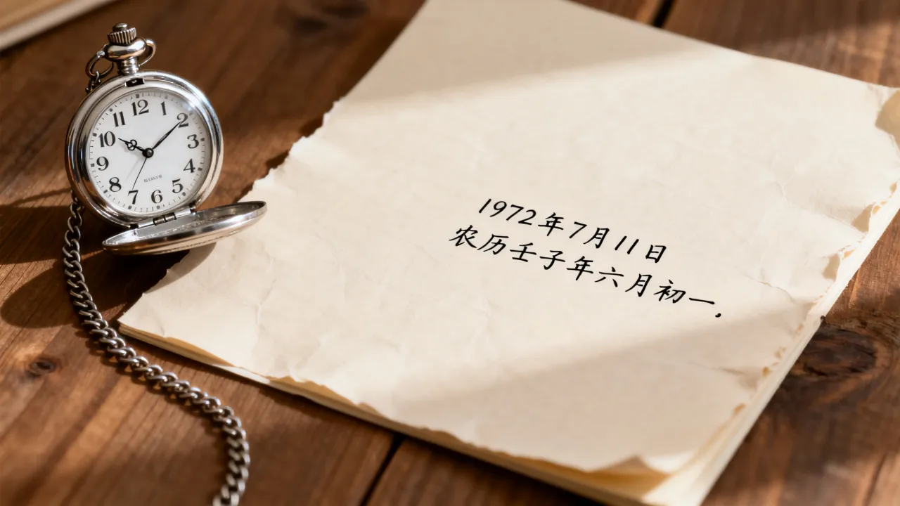 1972年7月11日阴历是什么时候,农历查询 1972年7月11日阴历是什么时候,农历查询