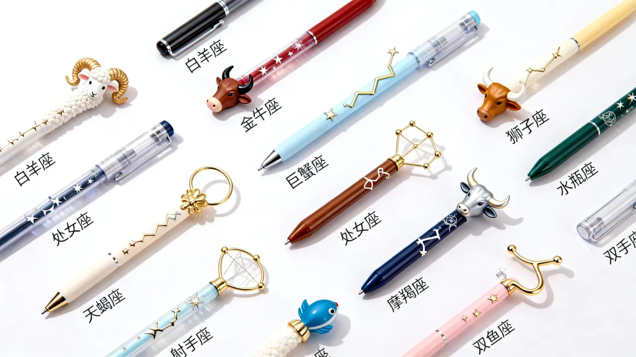 十二星座可爱的笔有哪些？什么星座的笔最受欢迎