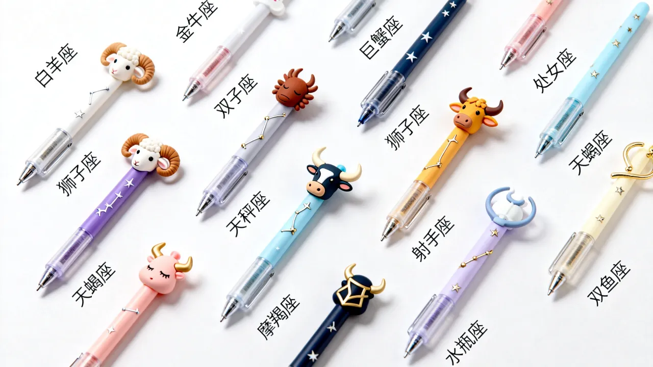 十二星座可爱的笔有哪些？什么星座的笔最受欢迎