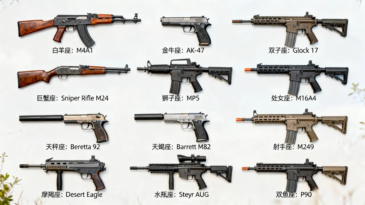 十二星座代表什么枪，十二星座有哪些专属枪械