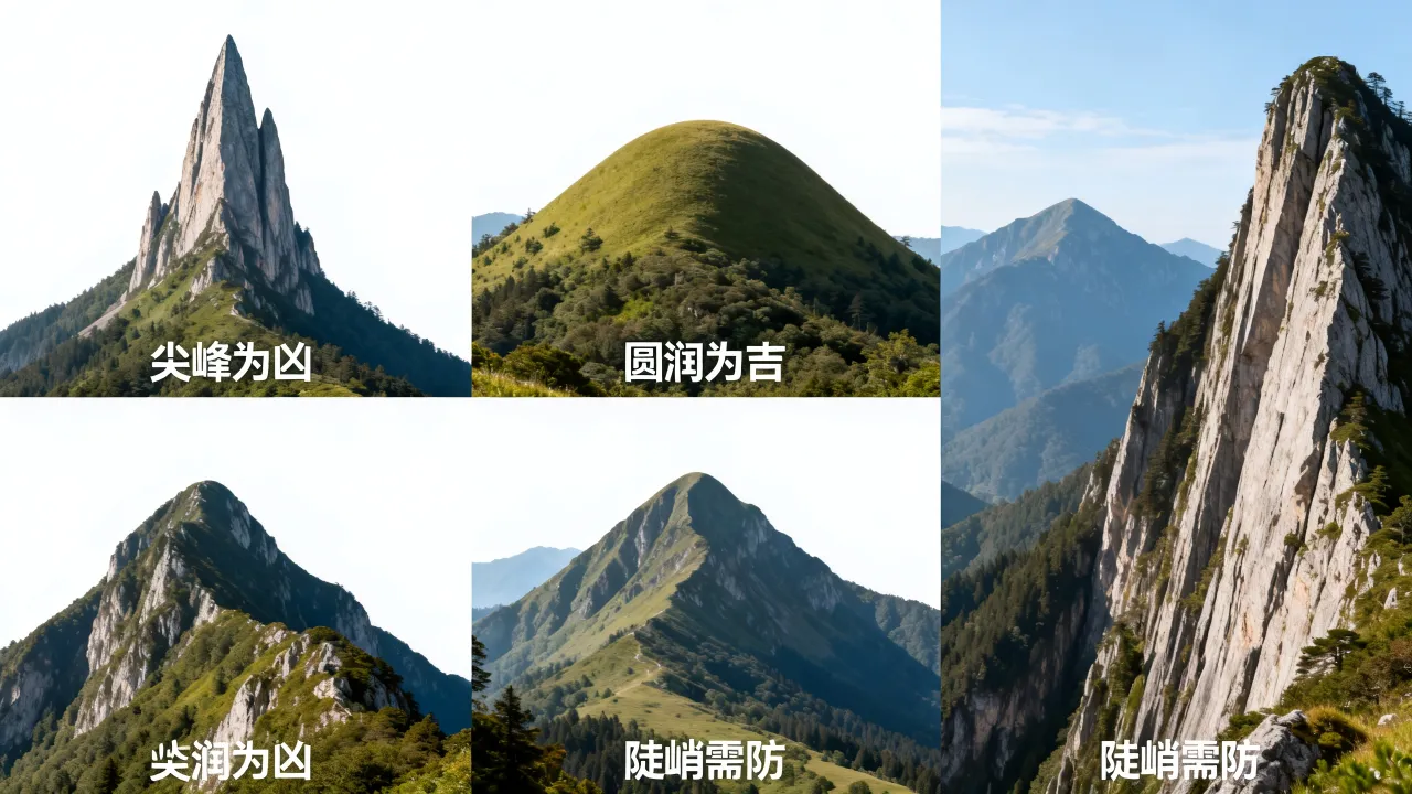 山形怎么判断吉凶图，如何判断山形风水吉凶