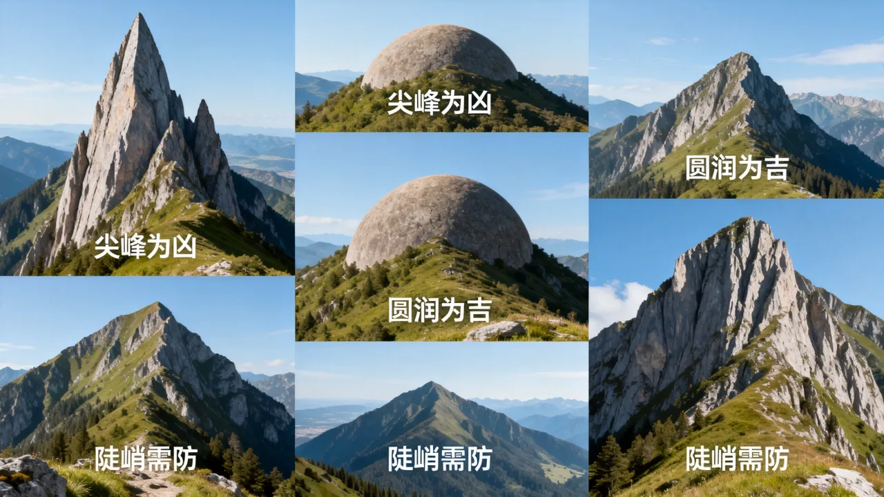 山形怎么判断吉凶图，如何判断山形风水吉凶
