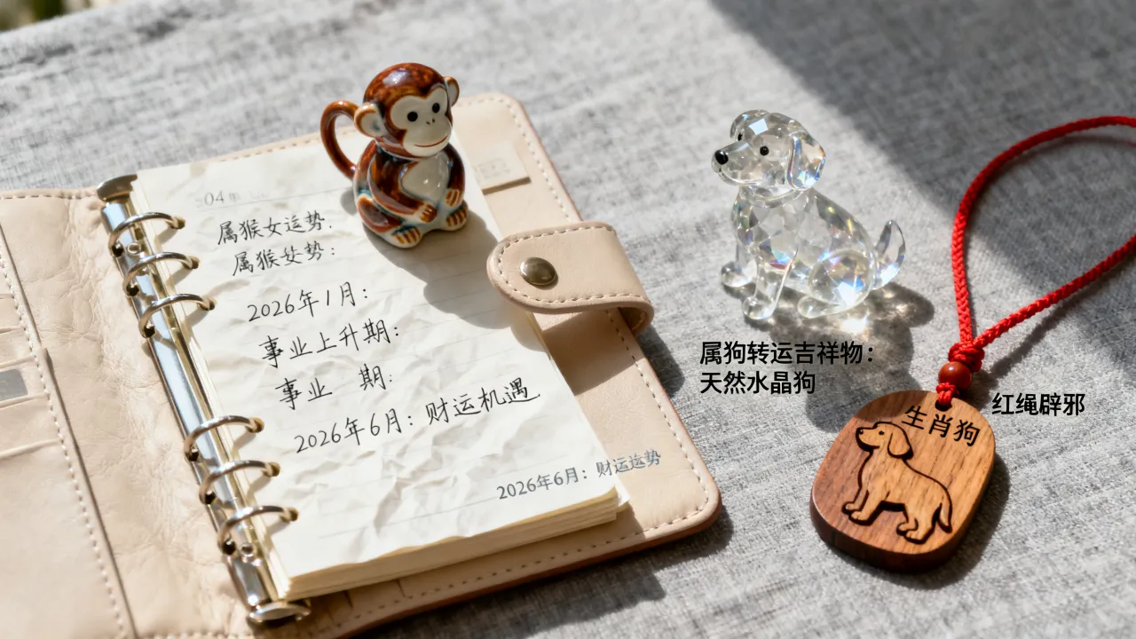 04年属猴女2026每月运势如何?属狗人2026转运吉祥物是什么? 04年属猴女2026每月运势如何?属狗人2026转运吉祥物是什么?