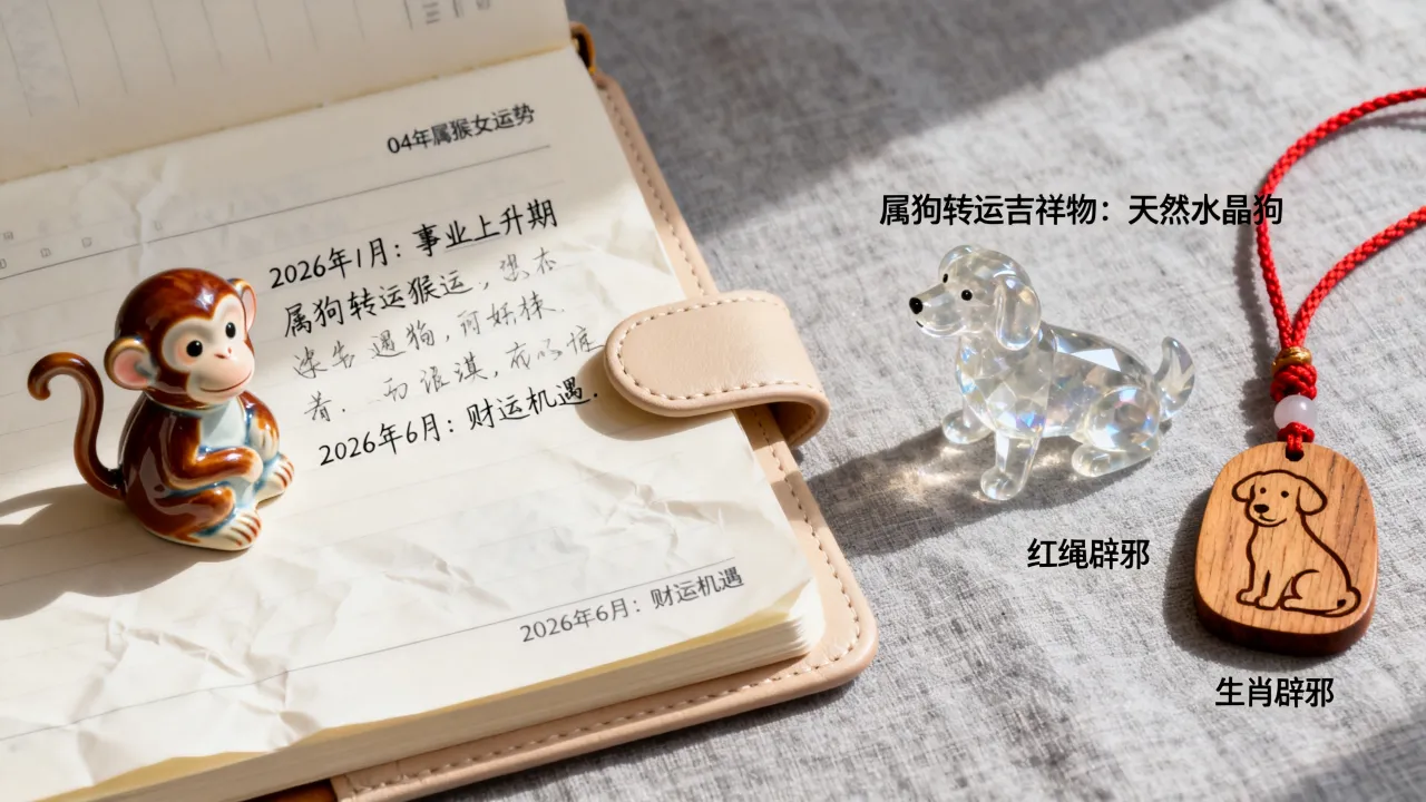 04年属猴女2026每月运势如何?属狗人2026转运吉祥物是什么? 04年属猴女2026每月运势如何?属狗人2026转运吉祥物是什么?