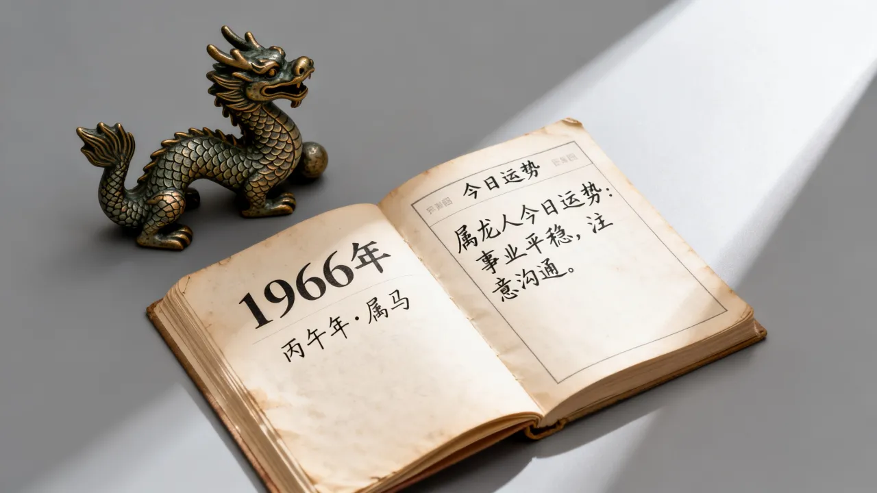 属龙人今日运势如何？1966年属什么生肖？