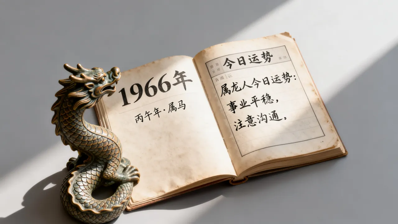 属龙人今日运势如何？1966年属什么生肖？