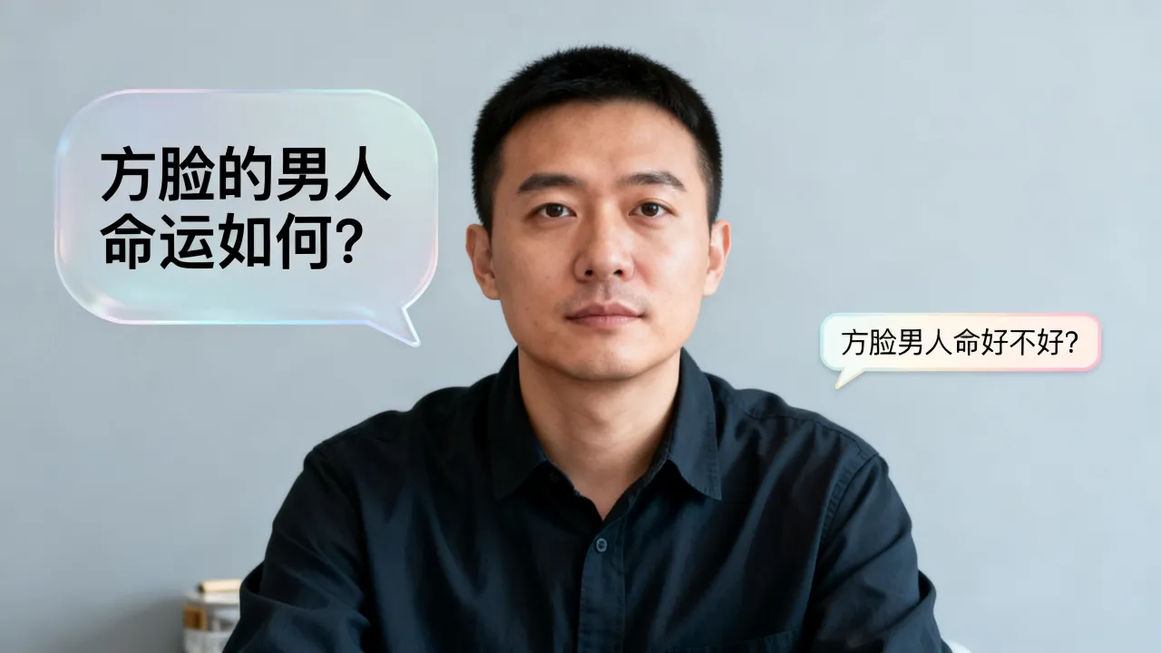 方脸的男人命运如何？方脸男人命好不好？