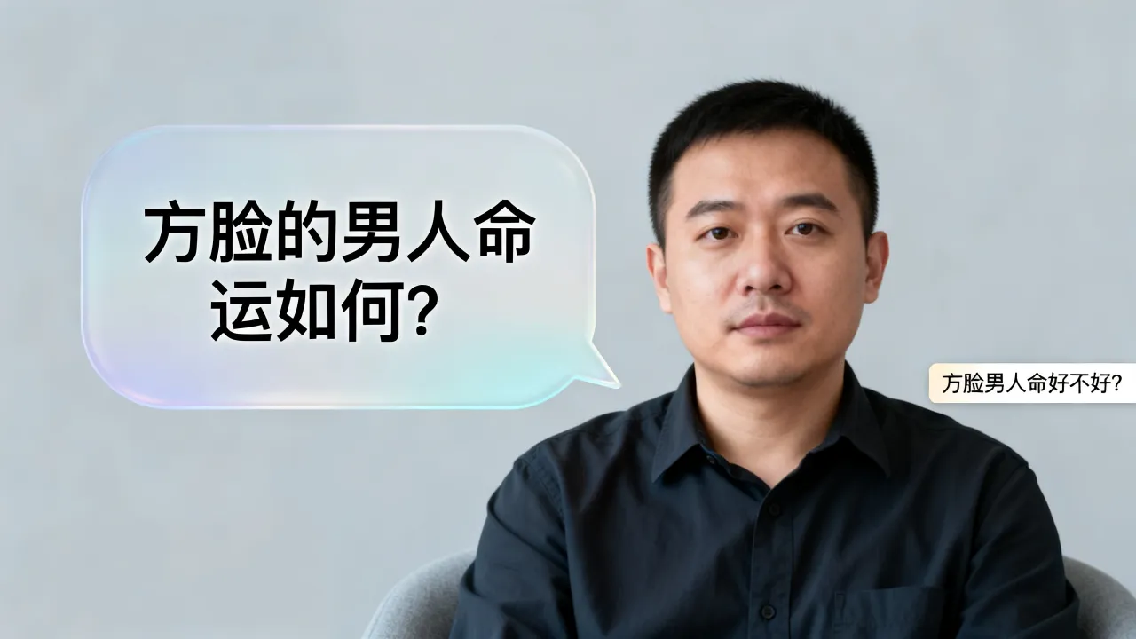 方脸的男人命运如何？方脸男人命好不好？