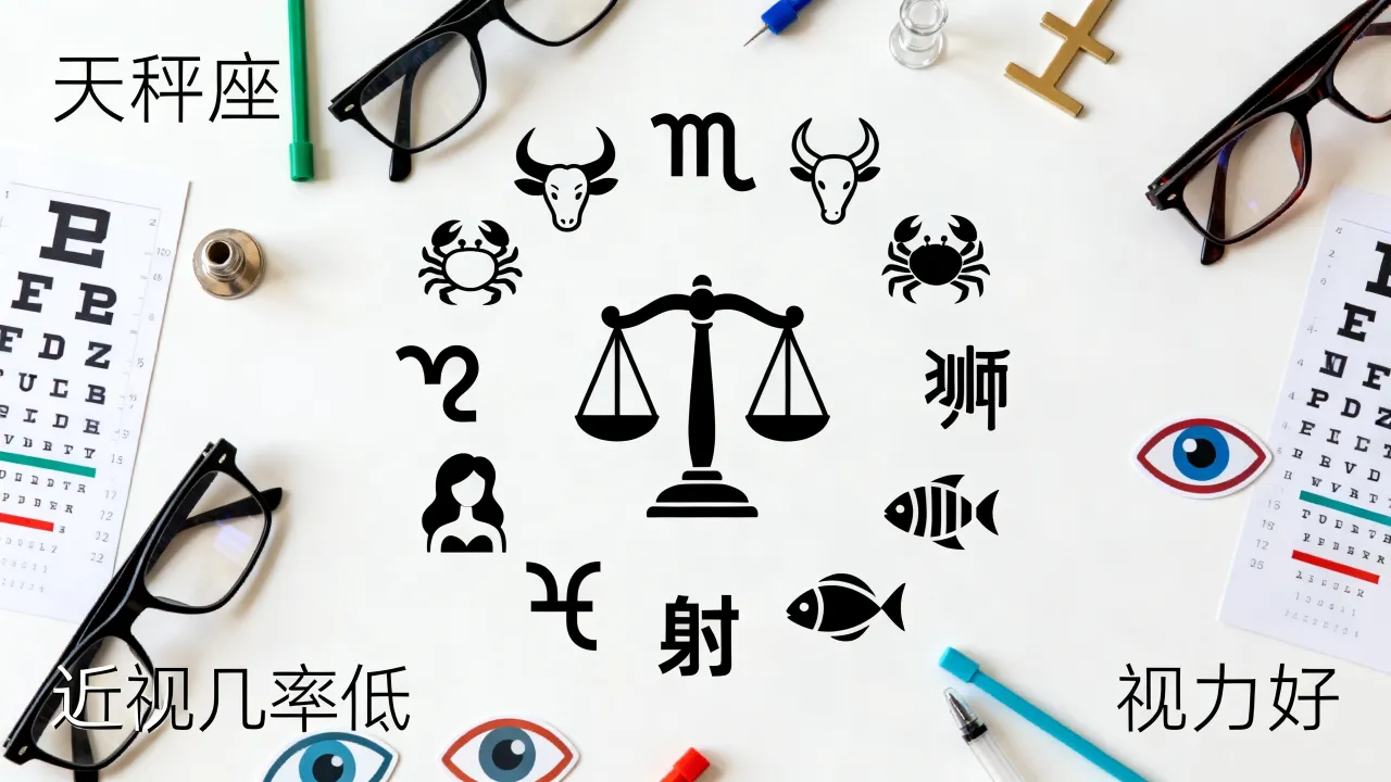十二星座谁视力好，天秤座近视几率低是真的吗