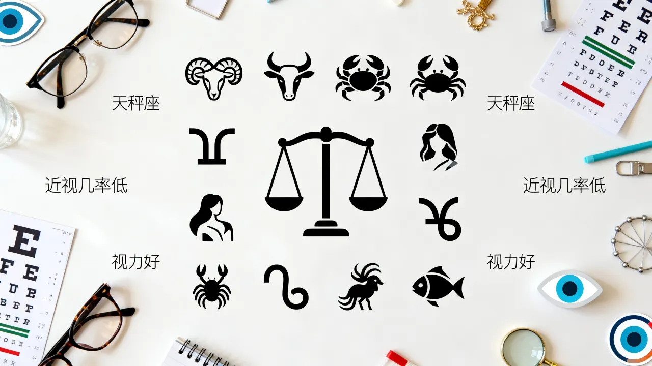 十二星座谁视力好，天秤座近视几率低是真的吗
