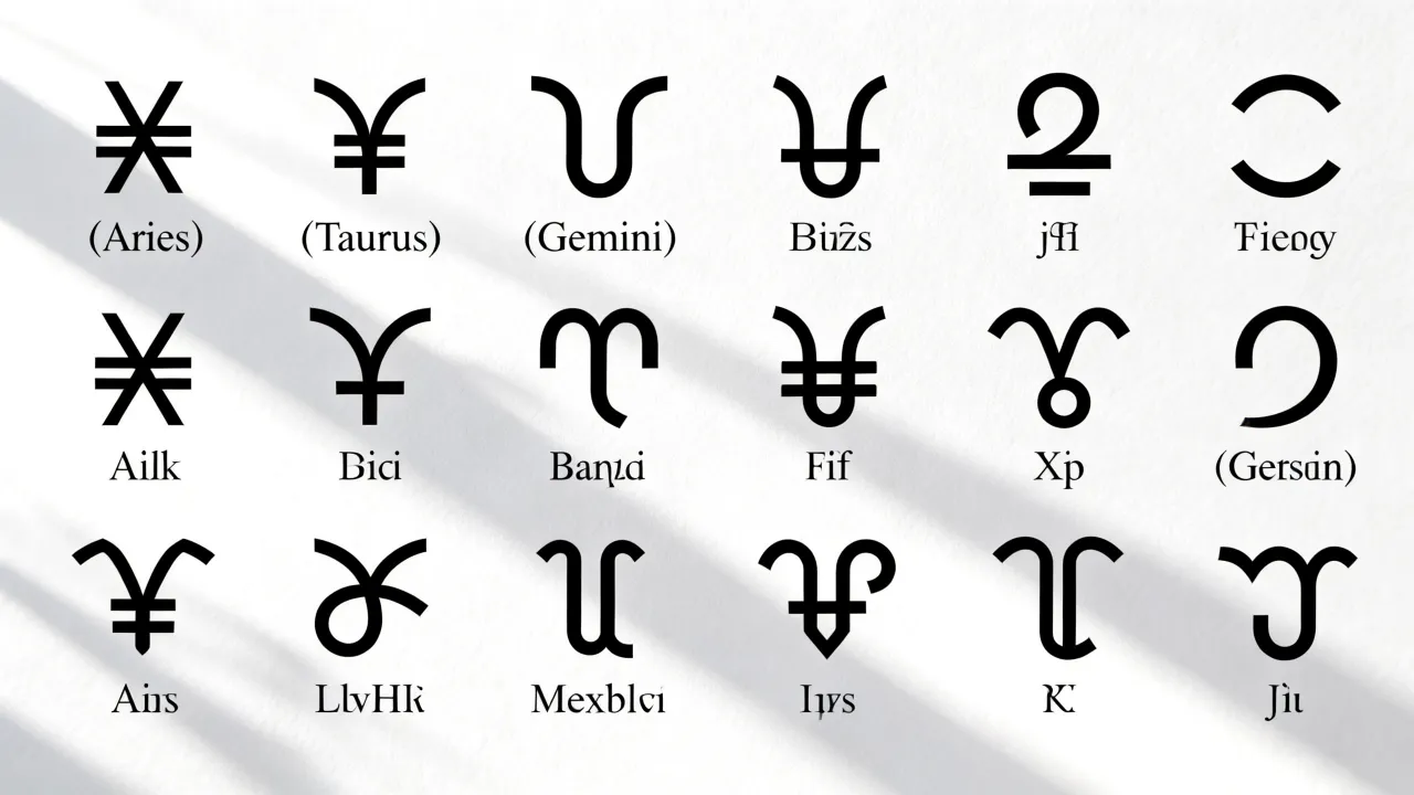 十二星座符号是什么字母,十二星座特殊符号大全集 十二星座符号是什么字母,十二星座特殊符号大全集