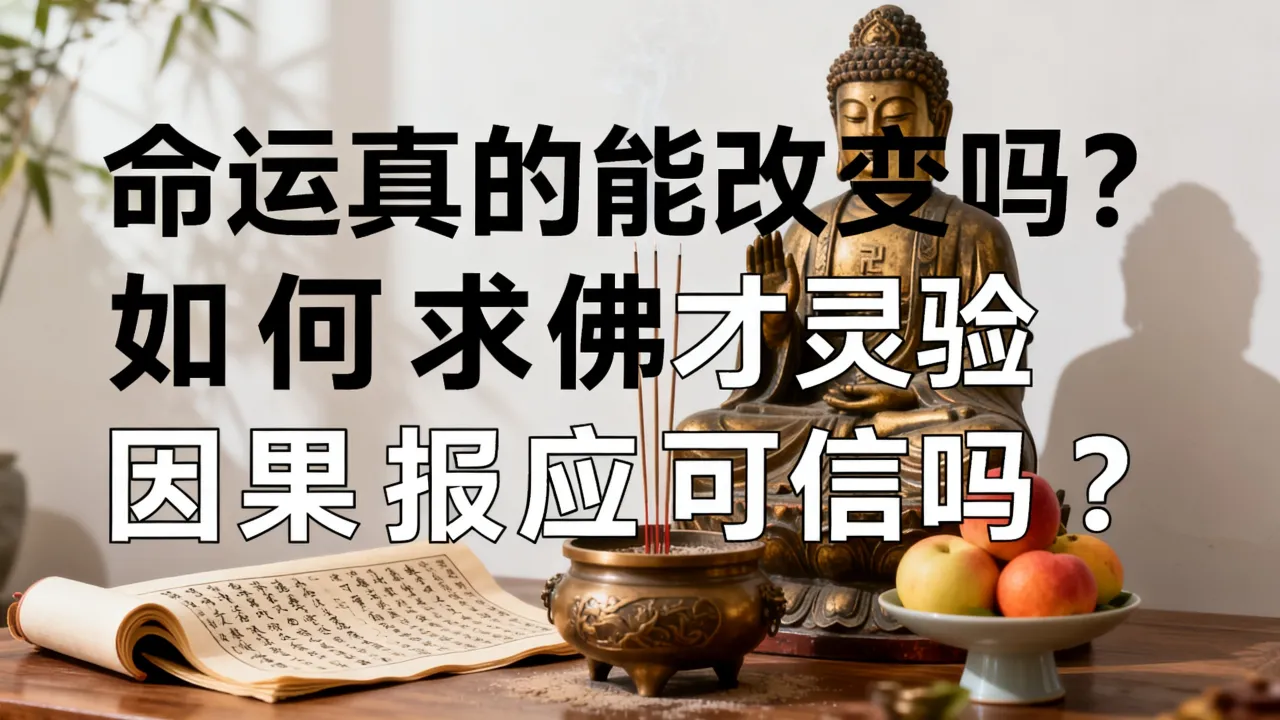 问佛祖命运真的能改变吗？如何求佛才灵验，因果报应可信吗？