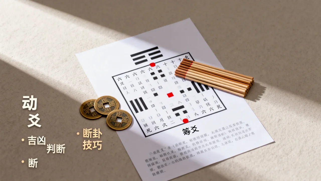 动爻怎么看吉凶图?六爻预测中动爻的吉凶如何判断,断卦技巧详解 动爻怎么看吉凶图?六爻预测中动爻的吉凶如何判断,断卦技巧详解