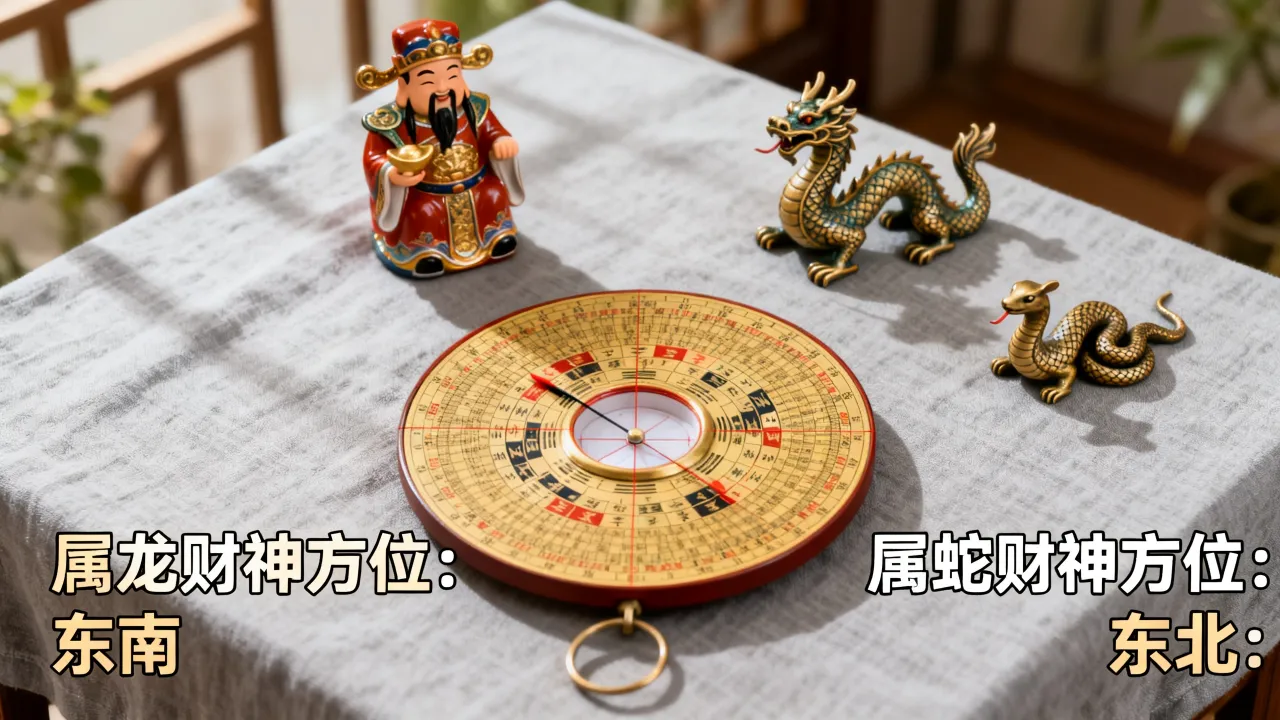 属龙的财神方位在哪，属蛇的财神方位怎么找？