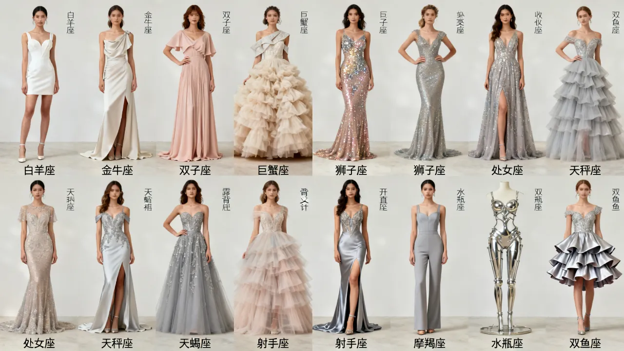十二星座礼服怎么标出？适合你的星座礼服有哪些款式
