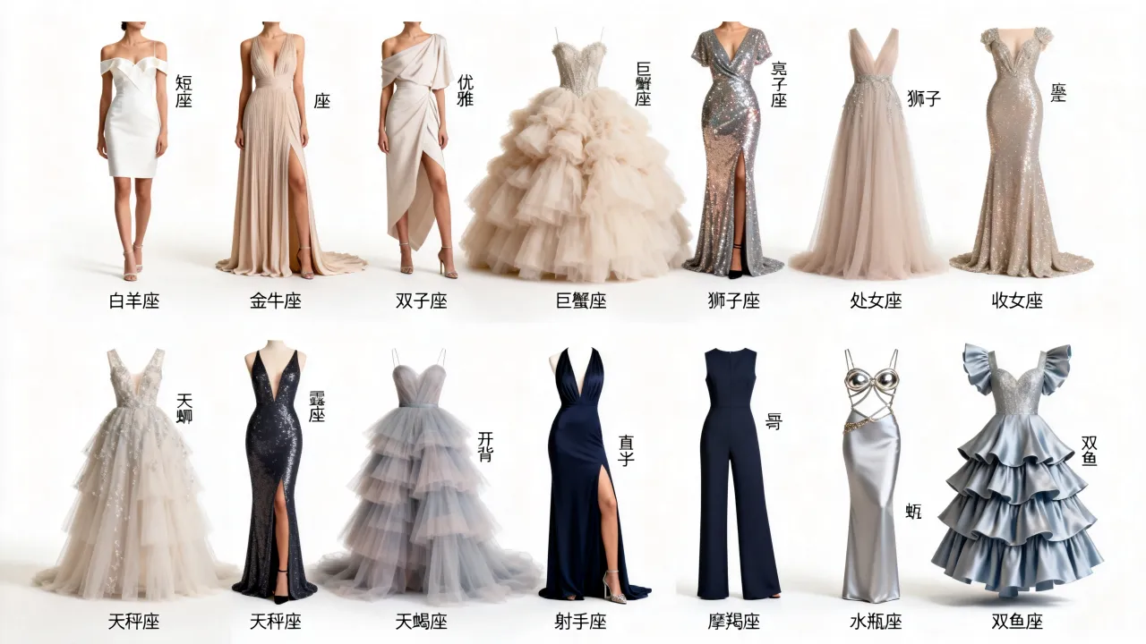 十二星座礼服怎么标出？适合你的星座礼服有哪些款式