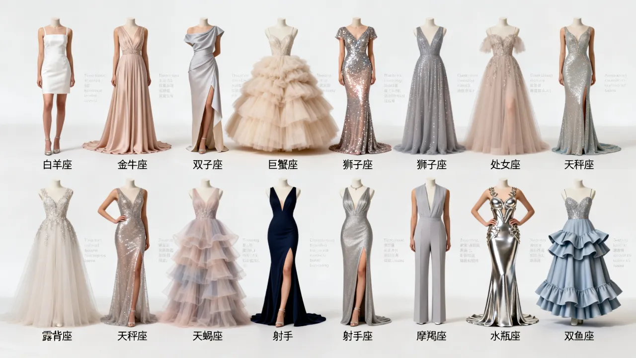 十二星座礼服怎么标出？适合你的星座礼服有哪些款式