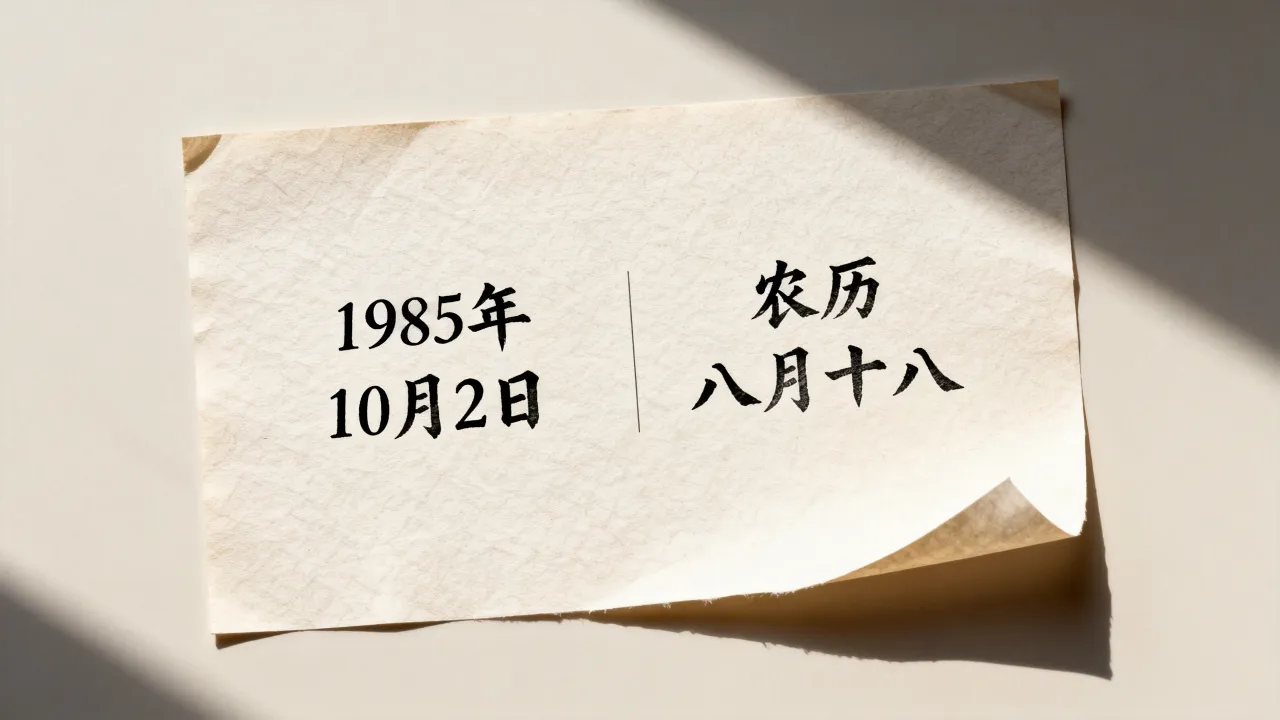 1985年10月2日阴历是几号?,农历八月十八是阳历哪天 1985年10月2日阴历是几号?,农历八月十八是阳历哪天