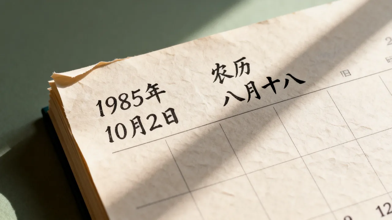 1985年10月2日阴历是几号?,农历八月十八是阳历哪天 1985年10月2日阴历是几号?,农历八月十八是阳历哪天