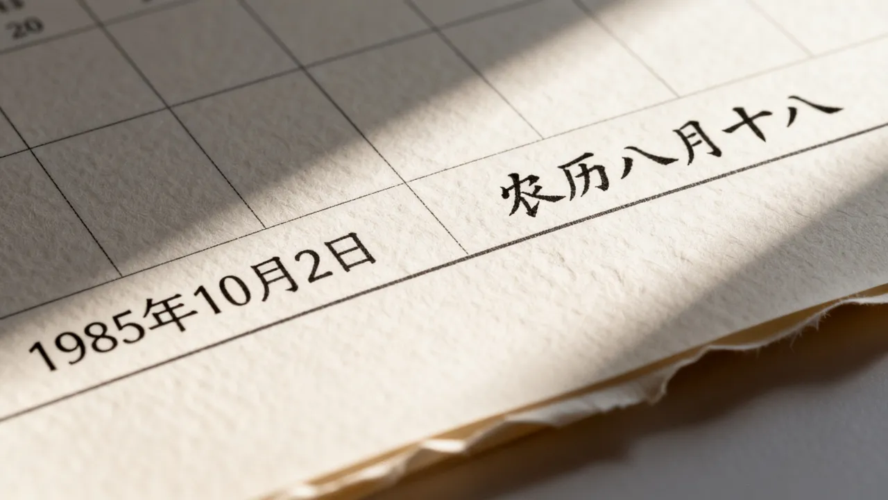 1985年10月2日阴历是几号?,农历八月十八是阳历哪天 1985年10月2日阴历是几号?,农历八月十八是阳历哪天